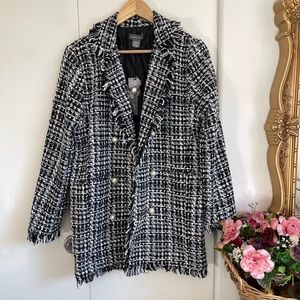 Houndstooth Pearl Blazer